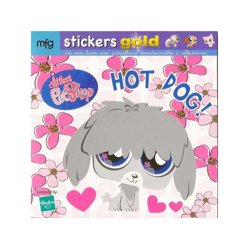 Stickers Gold Littlest PetShop Hot Dog !