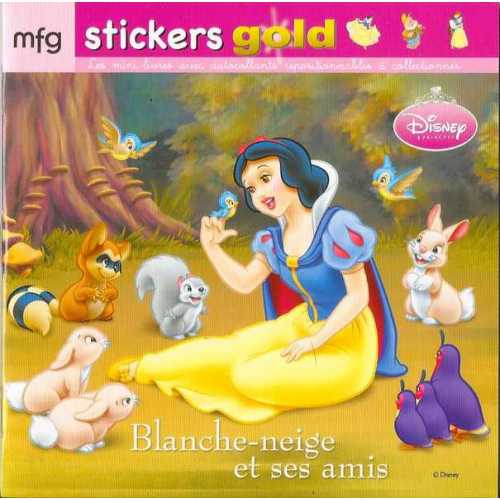 Stickers Gold Blanche Neige et ses amis