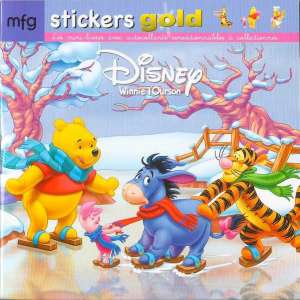Stickers Gold Winnie l'Ourson