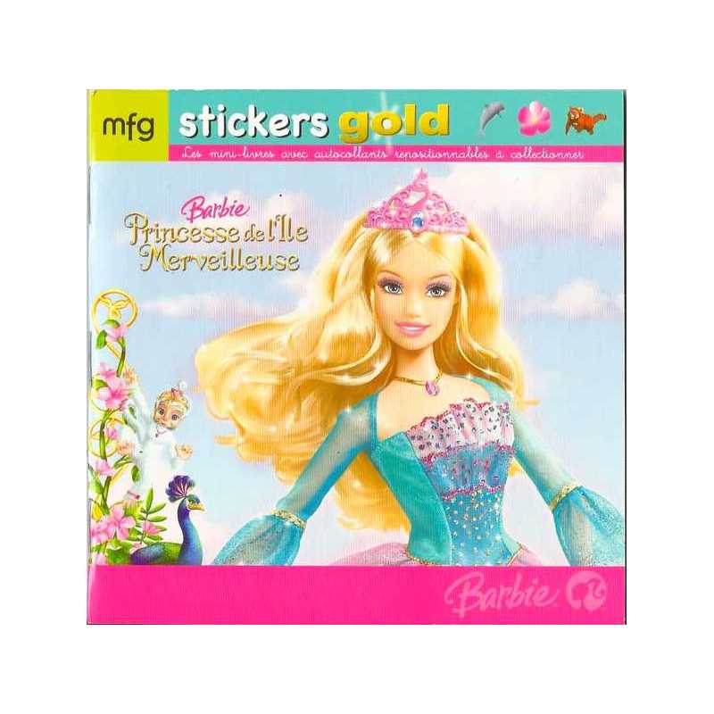 Stickers Gold Barbie Princesse de l'Ile Merveilleuses
