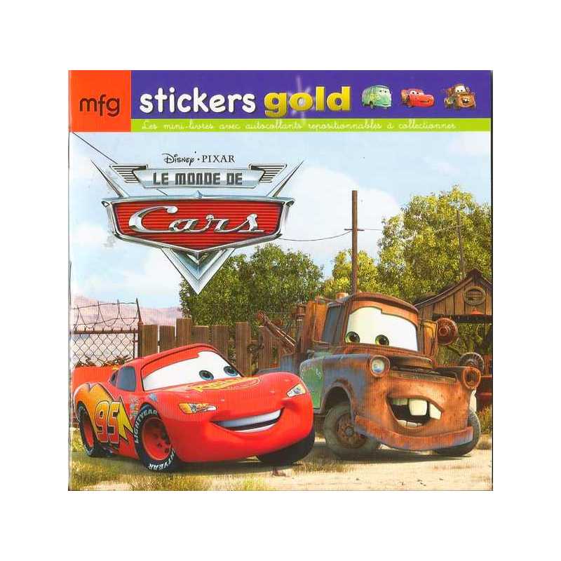 Stickers Gold Le Monde de Cars