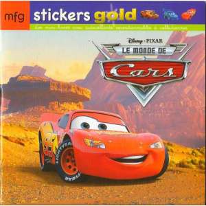 Stickers Gold Le Monde de Cars