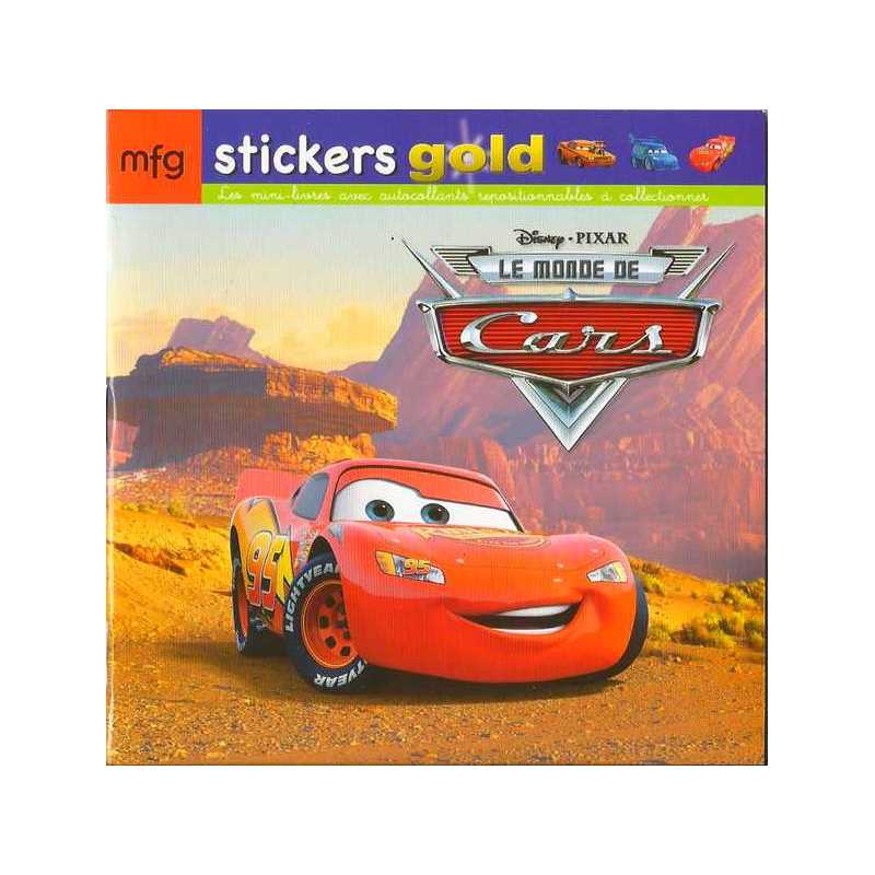 Stickers Gold Le Monde de Cars