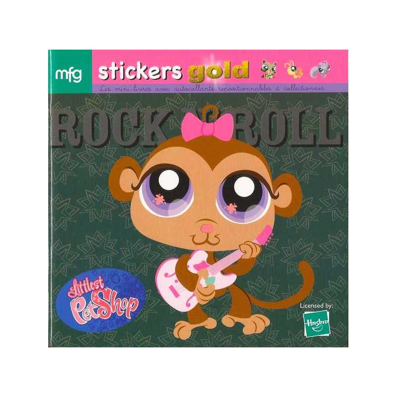 Stickers Gold Littlest PetShop Rock n roll