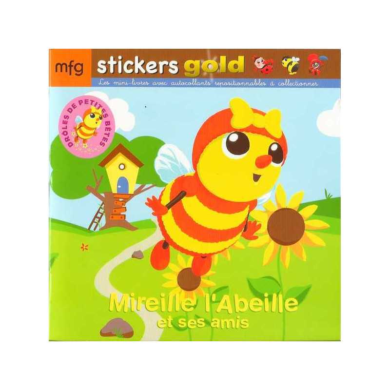 Stickers Gold Drôles de Petites Bêtes Mireille l'Abeille et ses amis