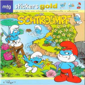 Stickers Gold Les Schtroumpf