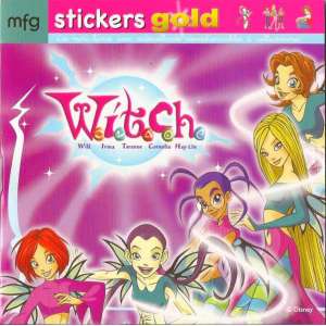 Stickers Gold Witch