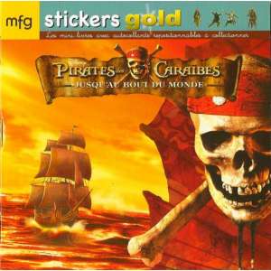 Stickers Gold Pirates des Caraïbes Jusqu'au bout du monde