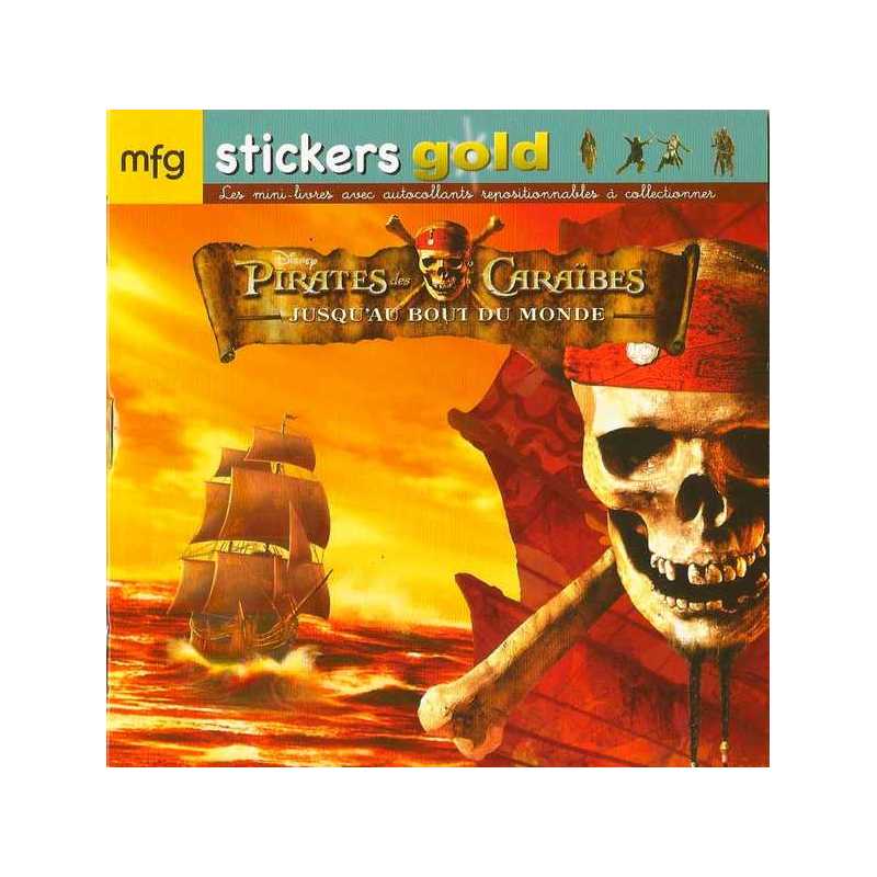 Stickers Gold Pirates des Caraïbes Jusqu'au bout du monde