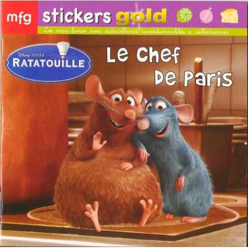 Stickers Gold Ratatouille Le chef de Paris