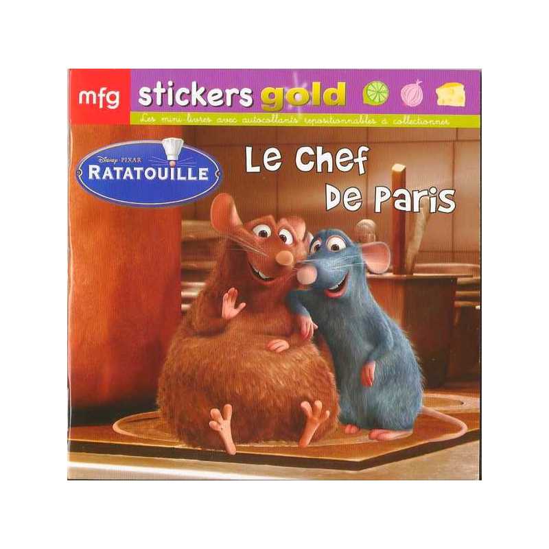 Stickers Gold Ratatouille Le chef de Paris