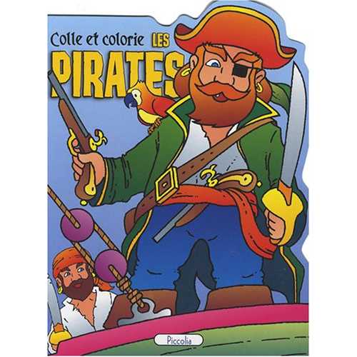 COLLE ET COLORIE : LES PIRATES