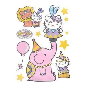 Grand stickers HELLO KITTY AU CIRQUE