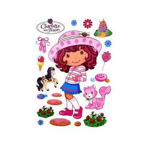 Grand stickers enfant CHARLOTTE AUX FRAISES 