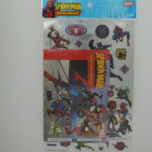 Spider-Man Amazing Pack Stickers Gold & Silver + cahier N°4