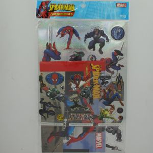 Spider-Man Amazing Pack Stickers Gold & Silver + cahier N°2
