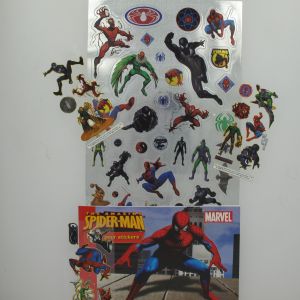 Spider-Man Amazing Pack Stickers Gold & Silver + cahier N°4