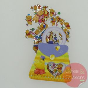 Stickers winnie petit sac jaune