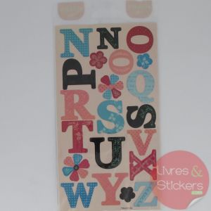 Stickers alphabet majuscule 1