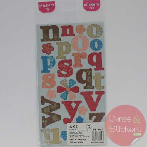 Stickers alphabet minuscule 1