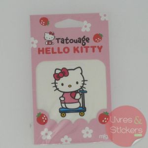 Tatouage Hello Kitty trotinette