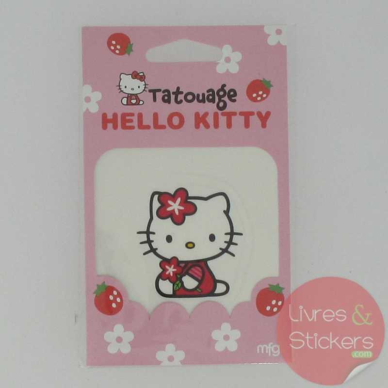 Tatouage Hello Kitty fleur