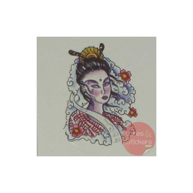 Tatouage tribal geisha