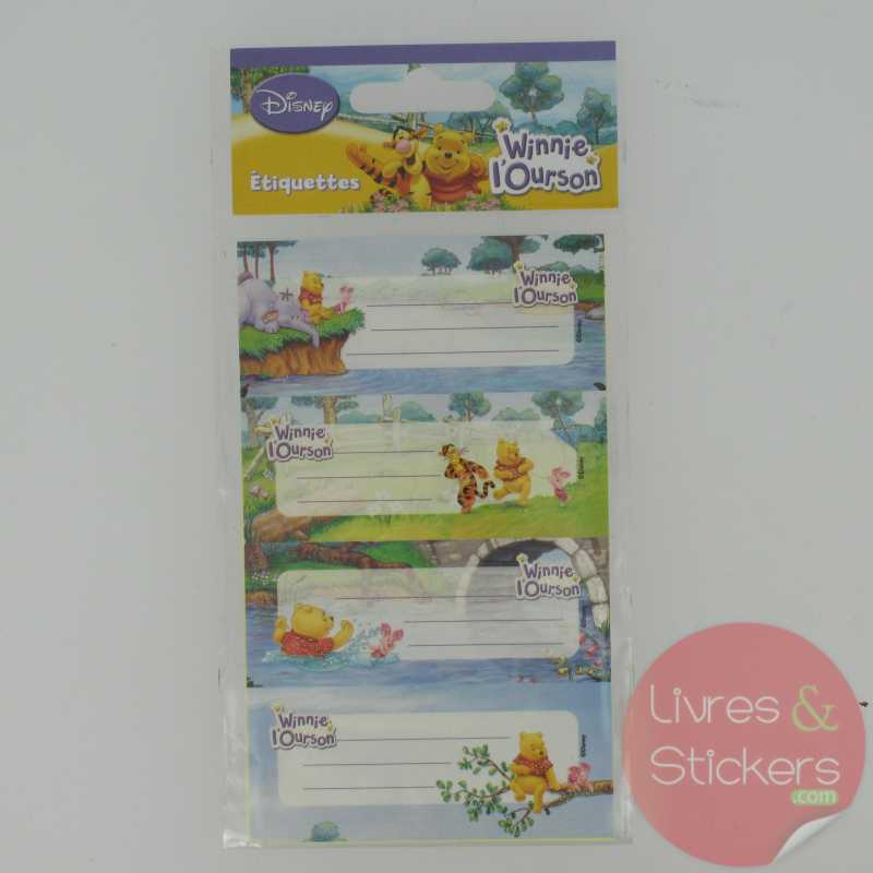 Etiquettes Disney Winnie l'Ourson 