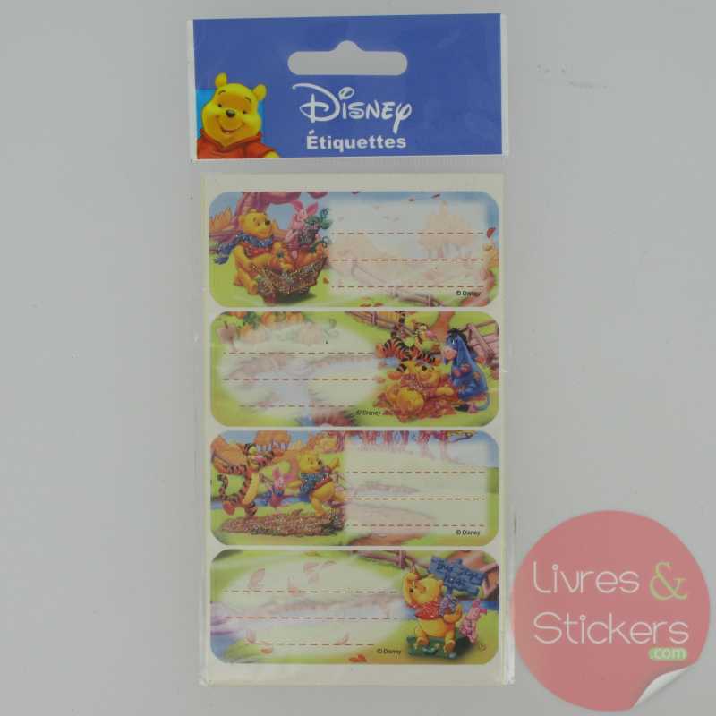 Etiquettes Disney Winnie l'Ourson 1/3