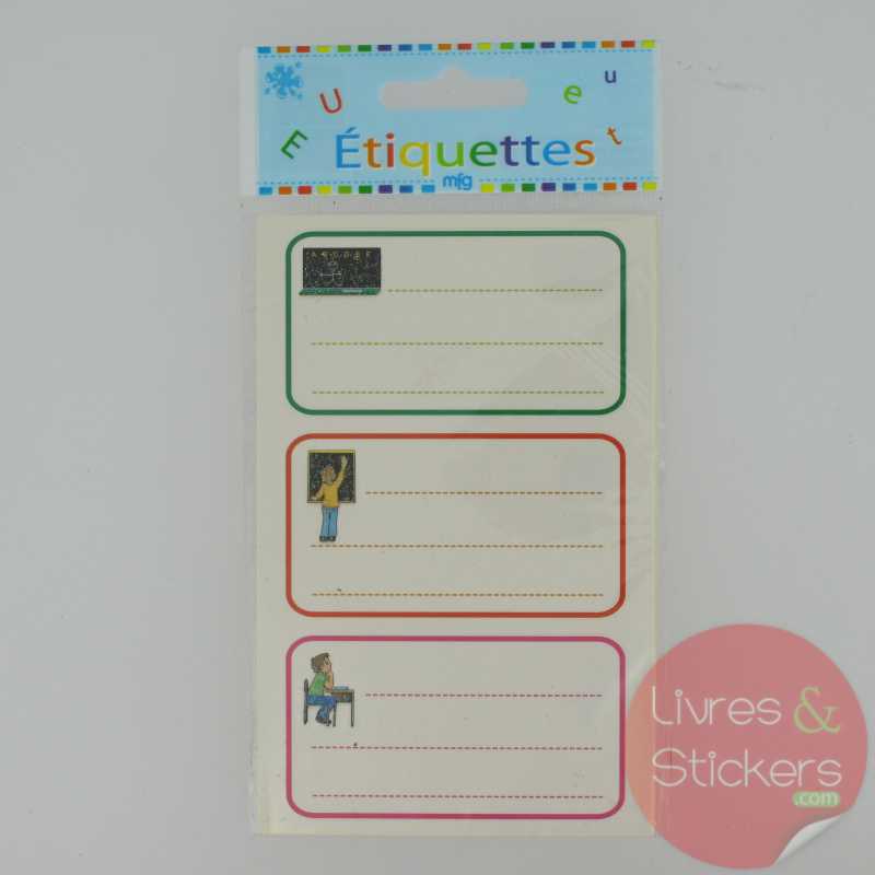 Etiquettes scolaires Mfg 3/20