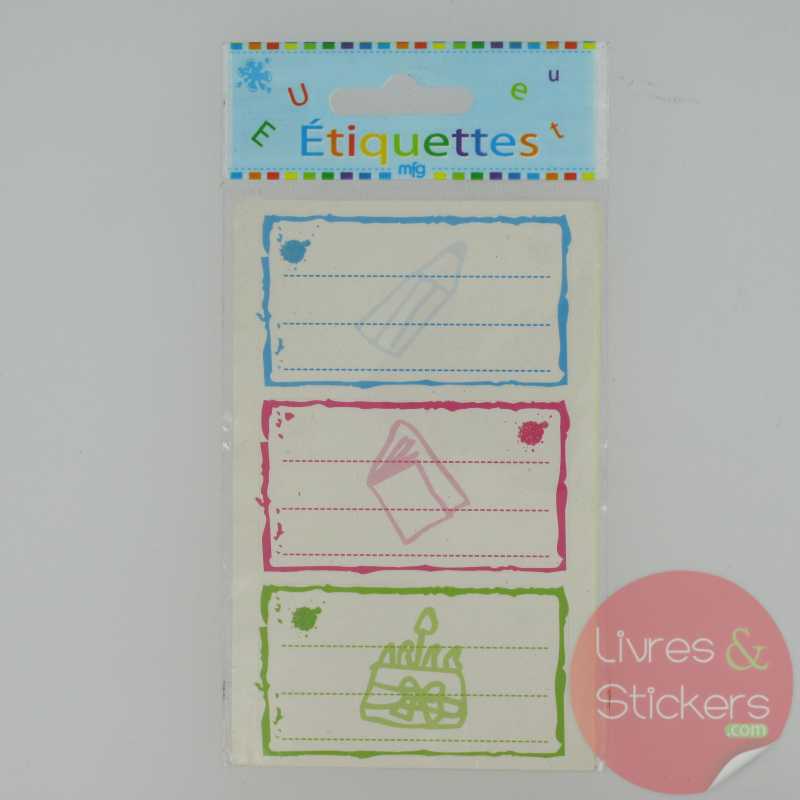 Etiquettes scolaires Mfg 2/20