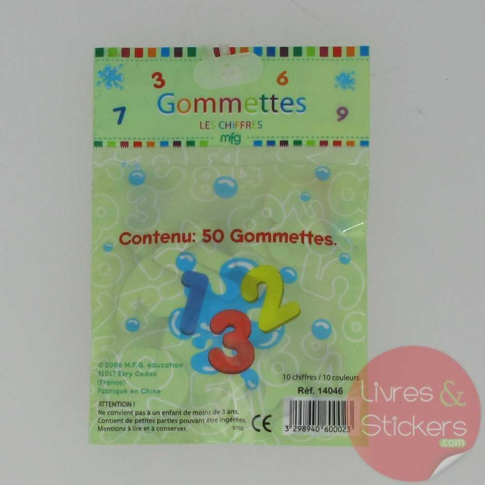 Gommettes Feutrine Chiffres