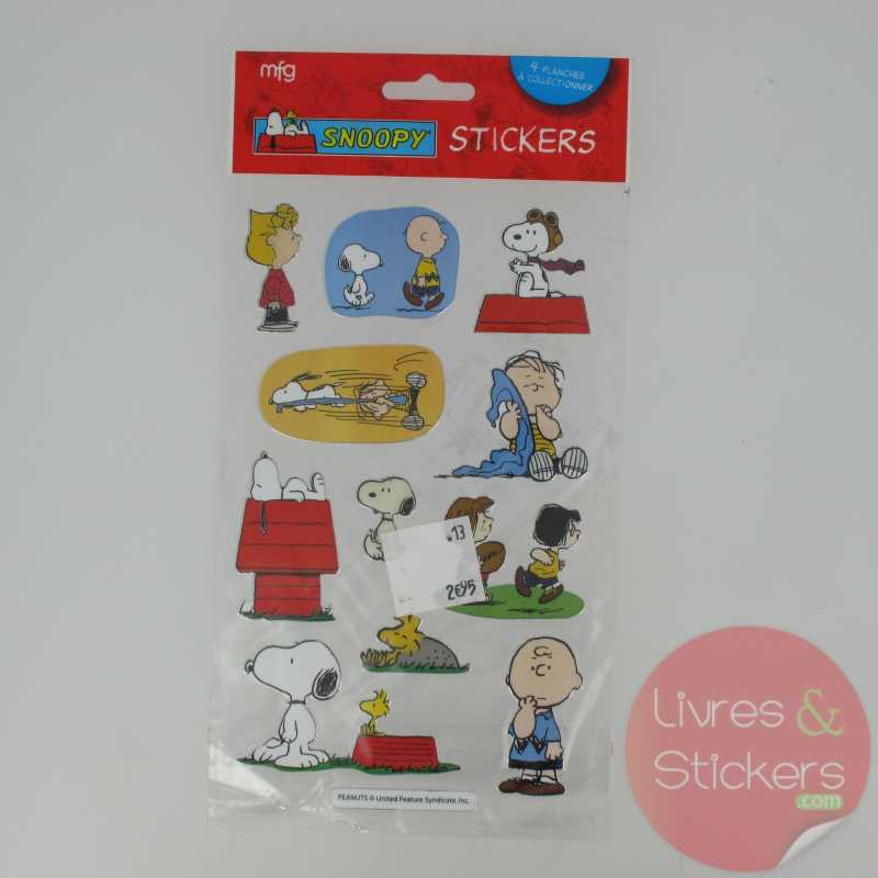 Stickers Silver Snoopy 2/4