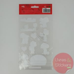 Stickers Silver Snoopy 1/4