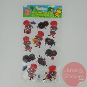 Stickers Silver Mireille l'abeille et ses amis 1/3