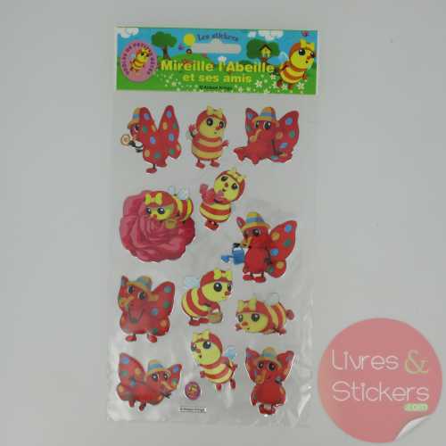 Stickers Silver Mireille l'abeille et ses amis 2/3