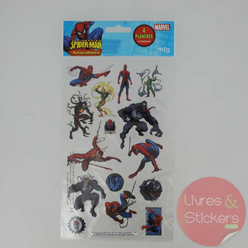 Stickers Silver The amazing Spider-Man 1/4