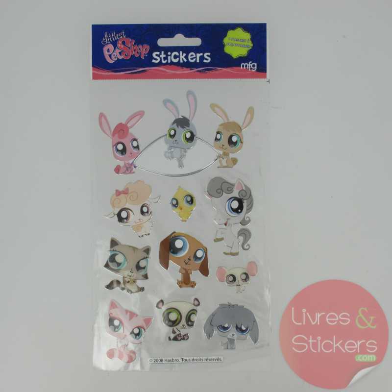 Stickers Silver Littlest PetShop 1/4