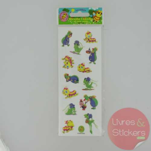 Autocollants Mireille l'Abeille et ses amis 3/4