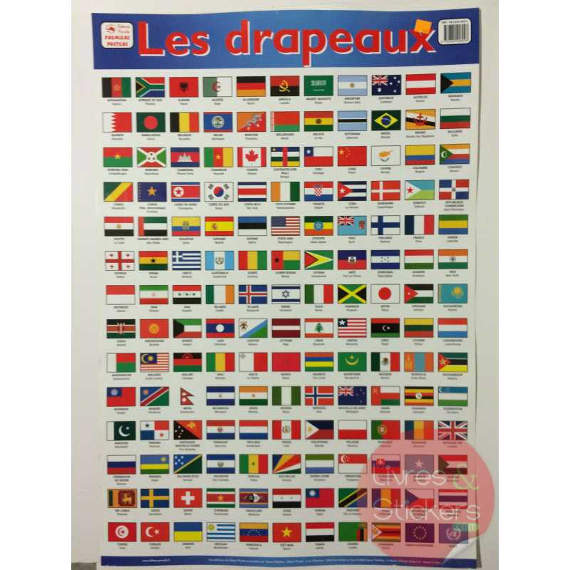 Poster Les drapeaux