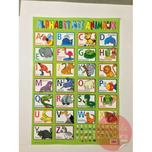 Posters éducatifs - L'alphabet des animaux