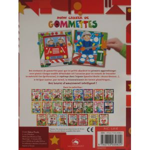 Mon cahier de gommettes les pompiers