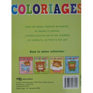 Coloriage ourson vert avec model