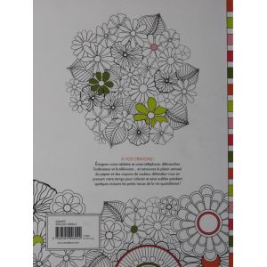 Carnet de fleurs antistress à colorier