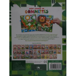 Mon cahier de gommettes le zoo avec 500 gommettes