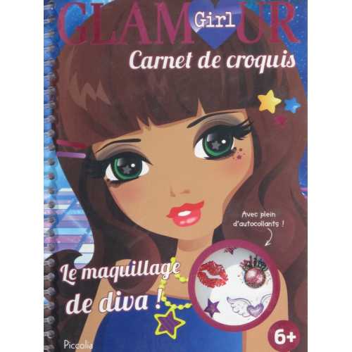 Le maquillage de diva carnet de croquis 