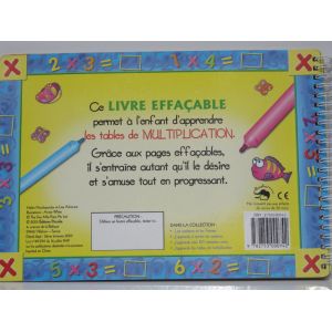 MON LIVRE EFFACABLE AVEC STYLO /J'apprend les tables de multiplication