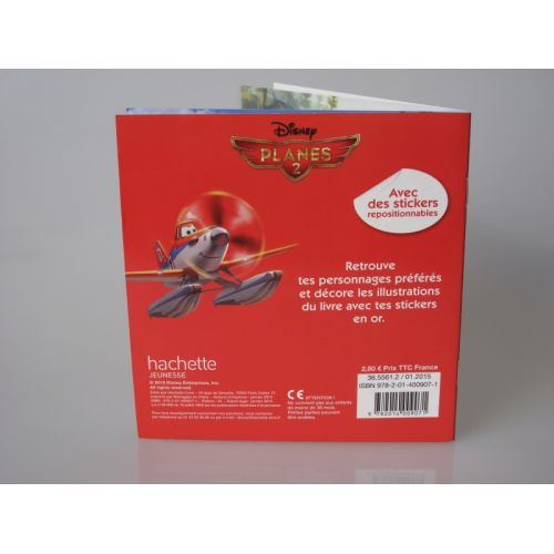Mon histoire à décorer. Disney, plane 2 avec des stickers en or.