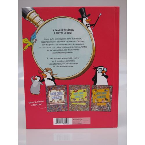 Cache cache avec les pingouins. Père castor.