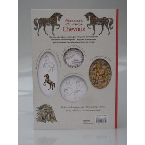 Mon cours d'art thérapie chevaux. Apprendre à dessiner et à coloriser.